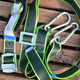 National standard thickened electrician's safety belt power belt climbing telephone pole outdoor tree anti-fall fence safety belt national standard electrician's belt_double hook black extended version