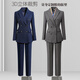 Vishipin suit suit for women, winter thickened suit jacket, temperament, capable and fashionable, business commuting professional formal wear, navy blue suit + trousers, thick section 2XL recommended 128-137Jin Jin equals 0.5 kg