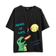 
Boledi short-sleeved T-shirt boy 12-15 years old junior and senior high school students 13 summer pure cotton clothes 18 handsome men's suit TZ679 blue (short-sleeved + shorts) 155 XS (50-85Jin [Jin equals about 0.5 kg])