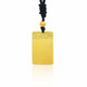 Pang Donglai's same style gold-wrapped silver Wushi brand pendant Ping An gold men's and women's Ankang Xiangyun style small size - Ping An Wushi brand about 12.5 grams