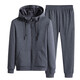 Jiejiamengko Marke Cotton Hooded Sweatshirt Binding Hosen Anzug Männer Lose großer Farbe Casual Sports zweiteilige Männer Schwarz Binden 9930 xl