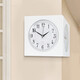 Die Geschichte der Zeit zweiseitige Wanduhr Wohnzimmer Home Stylish White Wall Ecke Hanging Tisch einfache doppelseitige Uhr Eckuhr Hängende Wand 9197 große Größe-Schwarzer Walnussrahmen