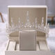 Crown tiara 18 adult gift internet celebrity birthday fairy princess crystal crown bridal tiara high-end new style SN4559 26 styles - silver simple decoration