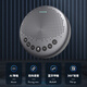 Deli microphone, video conference omnidirectional microphone wireless pickup sound playback Bluetooth speaker (3608 meters pickup, suitable for small and medium-sized conference rooms 10-50) 14870
