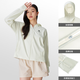 Camel (chameau) Vêtements de crème solaire en plein air printemps et été sportif de sports de glace à la glace de cardigan ultraviolet cardigan vêtements 724baeo006, Jade White, Women's S