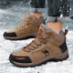 Kamel Dynamische Kamelschuhe für Winter plus Samt verdickte warme Baumwollschuhe wasserdichte nicht rutschfeste Kleidung-resistente Schuhe Outdoor Sport atmungsablöschbarer Freizeitschuhe 3895 Schwarz plus Samtstil 36