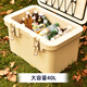 IRIS insulated box car outdoor refrigerated camping picnic box food cold storage and freshness commercial ice cube Alice ice bucket 40L charcoal ash cold storage 83H (free ice bag)