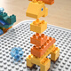 Feelo compatible avec LEGO grande particules assemblé blocs de construction jouets pour enfants, garçons et filles cadeaux d'anniversaire 55 particules animaux