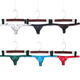 ROSELEX confidential delivery cotton printed thong men's cotton underwear sexy U convex bag personality star M red star