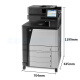 Impresora HP (HP) 725DN/776DN A3A4 Láser Copia de impresora de alta velocidad a gran velocidad y escaneo de la máquina compuesta de máquina digital Digital Impresión de doble cara Oficina comercial M880Z Cinturón de láser de color M880Z Fax