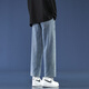 Foss Phil High Street Neun-Cross Jeans Herren Sommer Dünne atmungsaktive amerikanische trendige louale Sport- und Freizeithosen Trendy Marke 718-K830 Retro Blue L [Empfohlen 130-145jin [Jin entspricht 0,5 kg]]