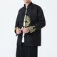 
Green Trendy Tang suit men's jacket jacquard Chinese style cotton and linen embroidery casual large size Zhongshan suit buckle Hanfu trend red Y1047 3XL