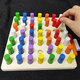 Niu Yao Montessori Early Education Toys Kindergarten Montessori Aides d'enseignement Cylindrical Plate Insecte Stick Enfants et Enfants de 1 à 2 ans et demi 3 doigts saisis