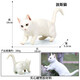 
Oenux simulated cat model toy ornaments for children's solid animal set yellow cat bobtail cat black and white big cat gift M-290+719+718 (3 cat sets)