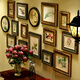 Vinoya Massivholzfoto Wandfoto Rahmen Wand amerikanische Wohnzimmer Sofa Hintergrund Wand Dining Bilderrahmen Dekorative Retro -Stil -Fotorahmen Kombination 6198 Modelle Modelle