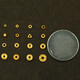 Olodya, Goldpartitionsperlen, Goldperlen, handgefertigter DIY -Schmuck und Kunst, Perlen, Perlen, Perlen, Perlen, Halskettenzubehör, Abacus Perlen/Einzelnummer YJ45)