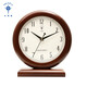 Polaris Solid Wood Table Clock Living Room Retro Table Clock Home Clock New Chinese Large Font Quartz Clock for the Elderly T801 New (Height 22.5cm Width 21.5cm)
