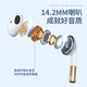 Sibyl headphones wired semi-in-ear noise reduction call karaoke girl mobile phone computer dark night blue丨three-button wire control丨comes with storage box