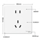 Schneider Electric five-hole socket panel 10-pack 86-type wall power socket five-hole set Haocheng cream white