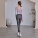 LULULMCCTN Beauty Back Yoga Suit Women's Fixed Cup Fitness Pilates Professional Training Sports Long Sleeve Suit Milk Blue Long Sleeve M