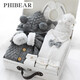 Phibear baby gift box supplies newborn boy clothes meeting gift box spring and summer thick full moon one-year-old gift collection autumn and winter little gentleman D type-gift box 59cm (0-3 months baby) newborn