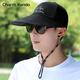 Charm Kendo Sun Protection Sun Hut Männer Sommer großer Kopf Outdoor Hut Fischen UV Sonnenhut atmungsaktiv