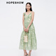 
Hongshe Mall same vacation style suspender skirt for summer 2024 new women's clothing, knitted twisted V-neck high-end dress, Jiangnan Yanyu K687 M