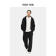 Nice riz bon riz 400g en tout-coton Terry Tissu en moule en bas du fond fait de vieux sweats à capuche lâches NGD12048 lavage noir (400g) xl