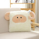 Jiabaili Plüschspielzeug Schafpuppen Kinder Ragenpuppen kleine Schaf Alpaka -Puppe Geburtstag Geschenk für Freundin Best Freundes Paar weiß Kritzelei Safep 25cm