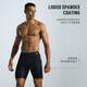 Mizuno (Mizuno) Swimming Trunks Men's Men's Men's Five Point Derying and Anti-Embarrassing de grande taille de maillot de bain professionnel à la gueule de bain Hot-Longue 1105-Black et blanc 3xl [Hauteur 180-190 Poids 90-105 kg]