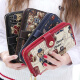 Hua Xiaoyao La pequeña concubina del vecino 2021 NUEVA billetera Long Bear Multi-Card Girl's Clutch Multi-Function Willet Willet Red