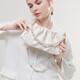 
Feng Shang Yun Duo Wrinkled Bag Women's Shoulder Crossbody Bag Pearl Chain Bag Fashionable Underarm Bag Valentine's Day Gift Cloud Duo Wrinkled Bag [Beige]