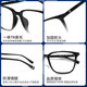 Fila Sports Brillen Myopia Anti-fallende Quadratgläser Rahmen Retro Blue Light Color Change Brille kann mit VFI736F-0Z42 mit dem schwarzen Einzelrahmen übereinstimmen. Kann ausprobiert werden