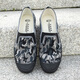 Zapatos lumaian (lumaian) Lumaian Lutai zapatos de liberación retro para hombres zapatos de trabajo con una sola patrimonio zapatos de lona bajas lienzos livianos zapatos de protección de mano de obra resistente a los zapatos de construcción [suela ligera] 1431 gris 36 36