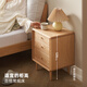 
Original original solid wood bedside table modern simple oak small apartment storage side cabinet bedroom storage cabinet L7028