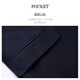 ROMON suit men's autumn and winter business slim suit men's formal wedding groomsmen dress black XL