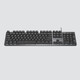 罗技（Logitech） K845机械键盘 有线键盘全尺寸 DIY键帽发光电竞办公键盘吃鸡键盘 【K845小刘鸭系列】 黑色 TTC 茶轴