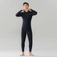Segru men's wetsuit swimsuit long-sleeved adult sun protection swimsuit full body one-piece trousers snorkeling surfing large size swimsuit black 07 L