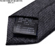 North Martin high-end silk tie men's business suit formal hand-dyed dark gray wedding 7cm high-end New Year gift