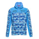 AMADIS DE GAULA fishing clothing men's fishing clothing summer ice silk cool feeling ultra-thin anti-UV outdoor fishing clothing blue camouflage M