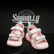 Guirenniao children's sandals 2025 new Korean version girls summer soft-soled baby beach shoes pink 32 (inner length 20.5/foot length 20.0)
