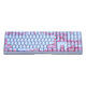 CHERRY cherry cherry pink keyboard MX3.0S mechanical keyboard alloy Wireless wired 2.4g Bluetooth RGB color light backlight Office typing E-sports game keyboard Sakura White matte [wired] 109 keys Tea scroll Moderate and weak paragraphs Typing and game