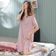Banxinle nightgown (Banxinle) nightgown for women's summer modal short-sleeved pajamas summer thin home clothes middle-aged plus size loose dress XRD-9249# Women's M/160