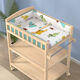 CHENYIBAO LIEU SOWE WOOD TABLE Table de soins pour bébé NOUVELLE-NOURN Multi-fonction baignoire BB Table de massage Coton Mat Protection Blue Bear Mat (pas de table à couches)