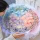 Huawang Flower Express Flower Gift Crushed Ice Blue Roses for Confession to Girlfriends and Lovers Birthday Gifts for Girls Delivered in the Same City Pure Desire Daughter 33 Roses (Spray Dyeing) |dy160