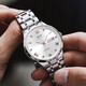 I/W CARNIVAL HWGUOJI Swiss Famous Watch Top Ten Brands Men's Full Automatic Mechanical Watch Imported Movement Double Calendar Luminous Waterproof Watch Aiwochi Silver Steel Band White Floor + Same Model + Exquisite Gift Box [679]