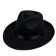 Yun Qiang crosstalk lab coat hat, ancient costume robes and shirt performance jacket accessories Shanghai trendy men groom big bridle black top hat, average size