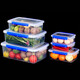 
Chenbu Hotel kitchen rectangular large capacity commercial sealed plastic fresh-keeping box for refrigerator special thickened canteen storage box sealed 9905 [28*19*9cm]