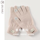 JIUMU Wool Warm Gloves Women's Autumn and Winter Women's Thickened Wool Gloves Winter Driving and Cycling Cold-proof Touch Screen Gloves