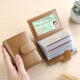 GBONI Tarjeta Bag Men's Bank Certicate Bag Card Card de visita para mujeres Clip Antidemagnetización Gran capacidad Negocio Multifuncional Licencia de conducir de la licencia de cuero de cuero preferido [Caki]